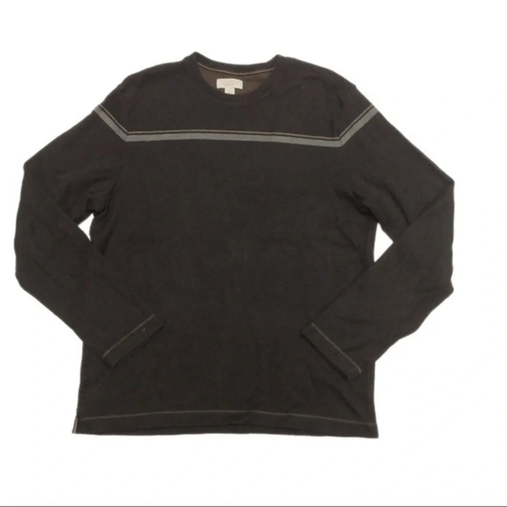 Banana Republic Men’s Brown Casual Classic Crewneck Long Sleeve Sweater